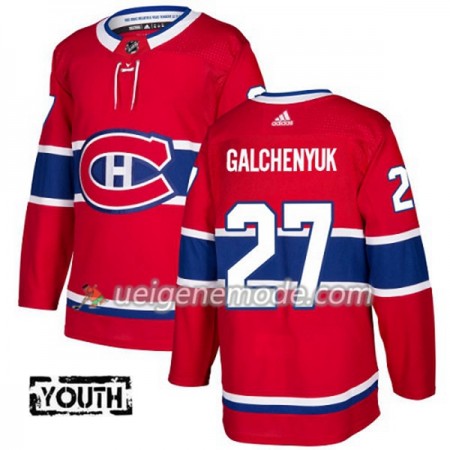 Kinder Eishockey Montreal Canadiens Trikot Alex Galchenyuk 27 Adidas 2017-2018 Rot Authentic